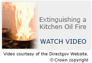 Extinguishing a Kitchen Oil Fire - Watch Video